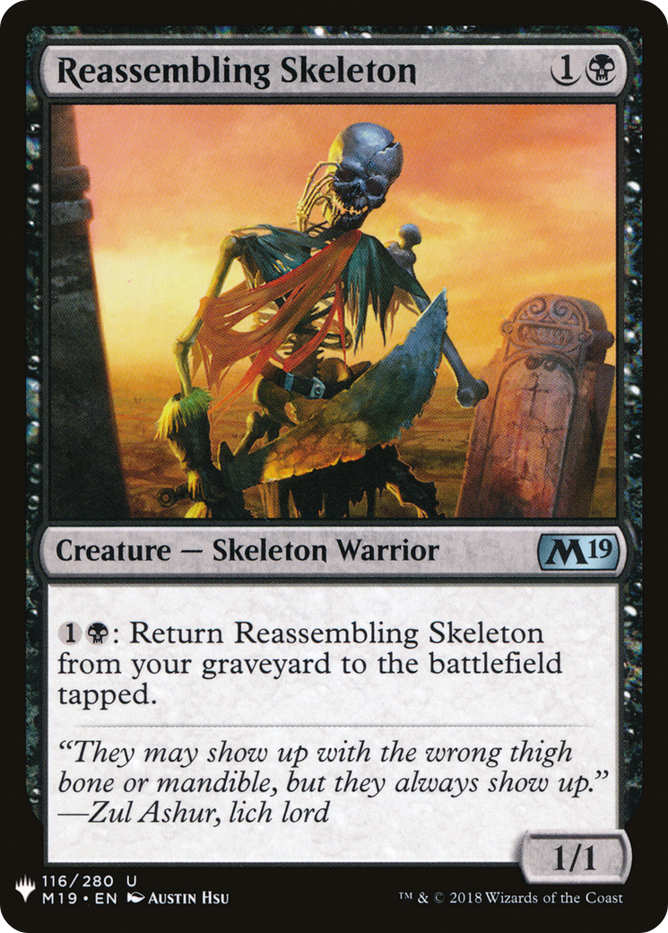 Reassembling Skeleton (LIST-M19-116)  - The List