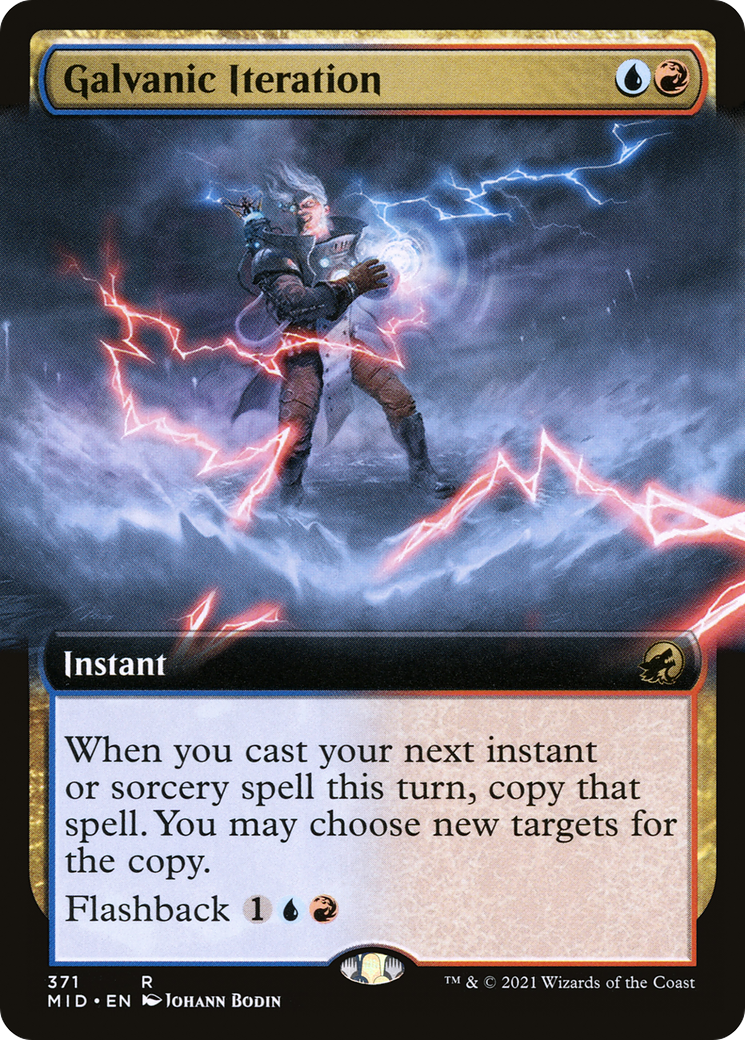 Galvanic Iteration (Extended Art) (MID-371)  - Innistrad: Midnight Hunt: (Extended Art)