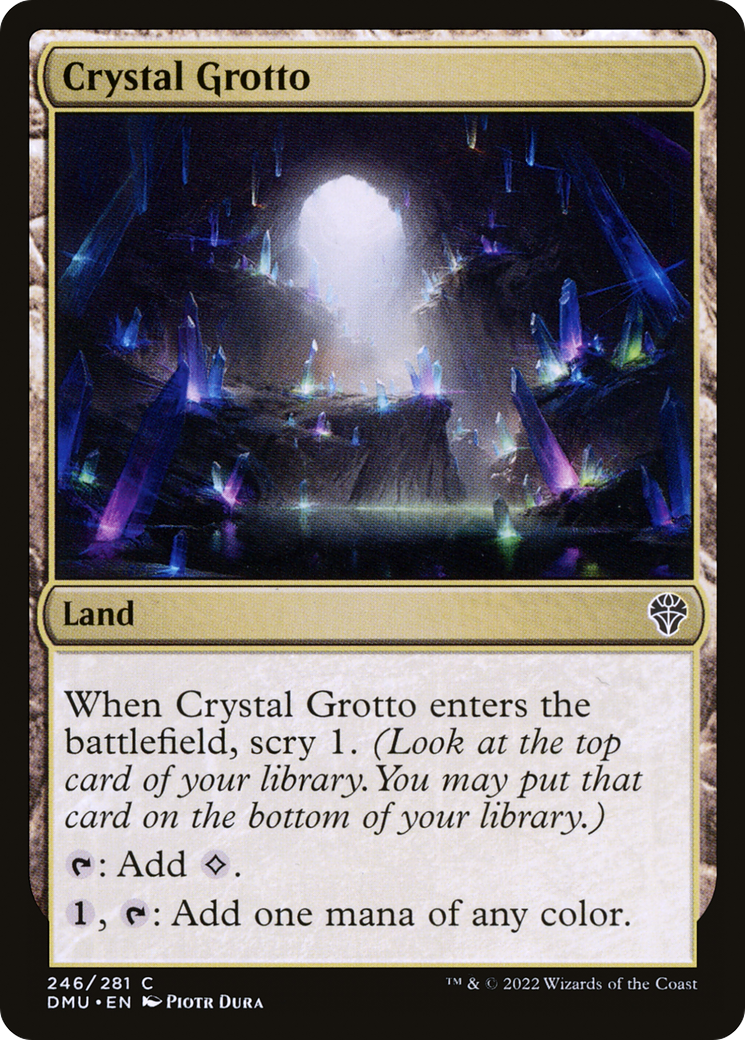 Crystal Grotto (DMU-246)  Foil - Dominaria United