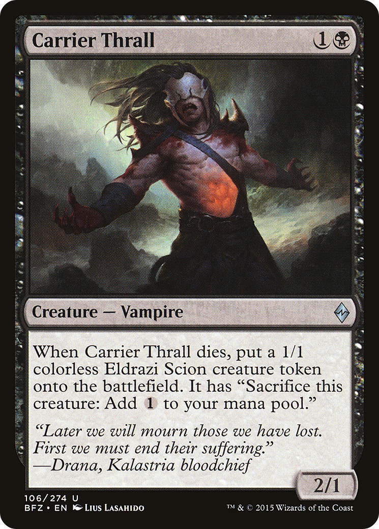Carrier Thrall (BFZ-106)  Foil - Battle for Zendikar
