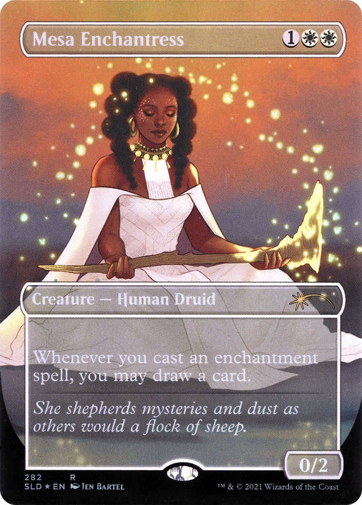 Mesa Enchantress (SLD-282)  Foil - Secret Lair Drop (Borderless)