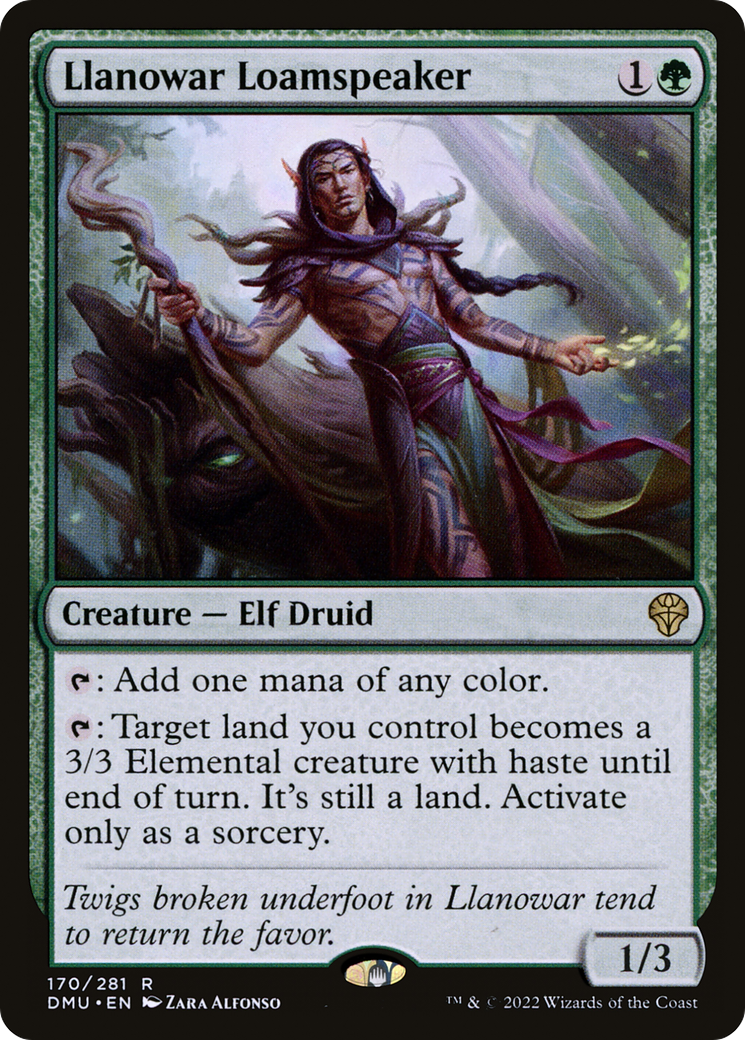 Llanowar Loamspeaker (DMU-170)  Foil - Dominaria United