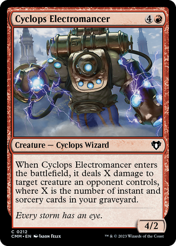 Cyclops Electromancer (CMM-212)  Foil - Commander Masters