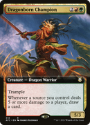 Dragonborn Champion (Extended Art) (AFC-314) - Adventures in the Forgotten Realms Commander