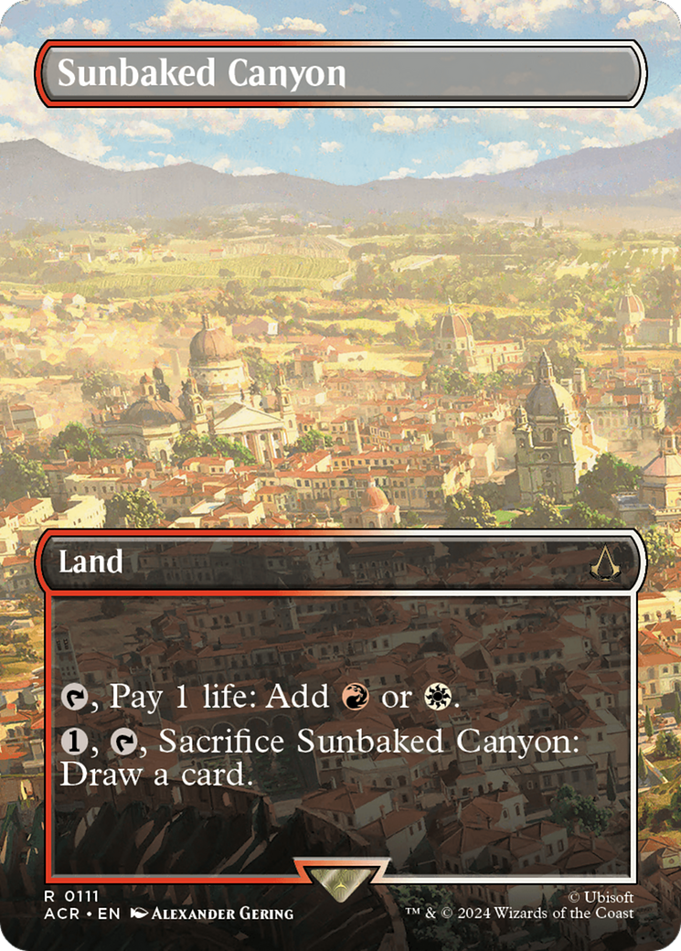 Sunbaked Canyon (Borderless) (ACR-111)  Foil - Assassin's Creed