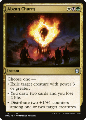 Abzan Charm (DMC-138)  - Dominaria United Commander