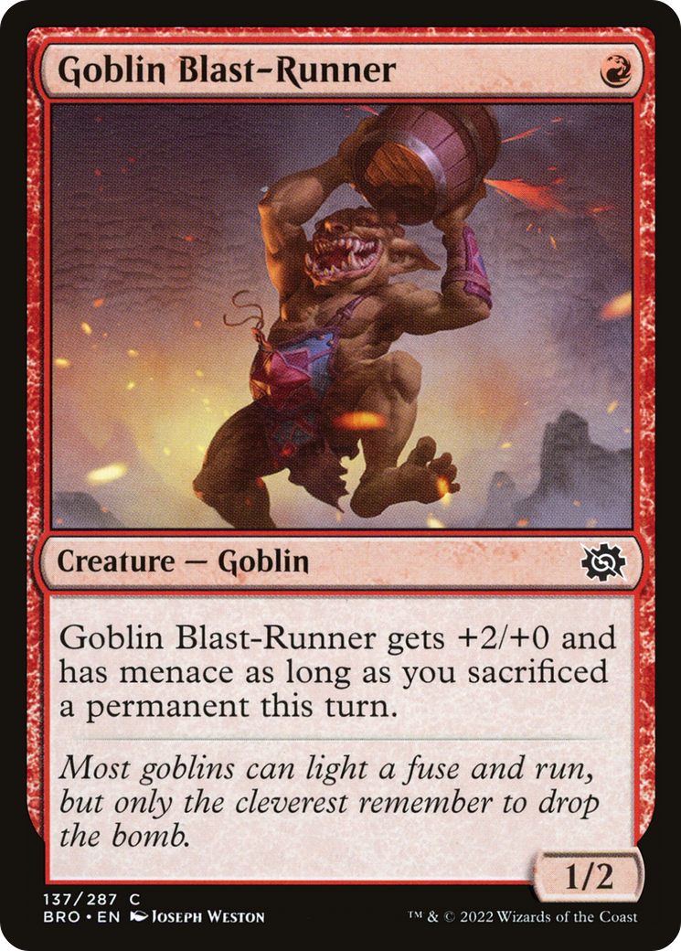 Goblin Blast-Runner (BRO-137)  Foil - The Brothers' War