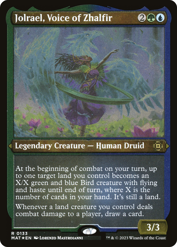 Jolrael, Voice of Zhalfir (MAT-133)  Etched Foil - March of the Machine: The Aftermath