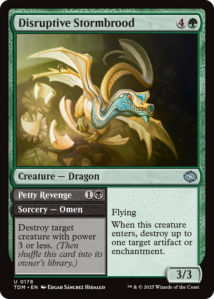 Disruptive Stormbrood (TDM-178)  - Tarkir: Dragonstorm