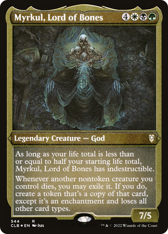 Myrkul, Lord of Bones (CLB-544)  Etched Foil - Commander Legends: Battle for Baldur's Gate