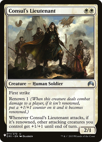 Consul's Lieutenant (LIST-ORI-11)  - The List
