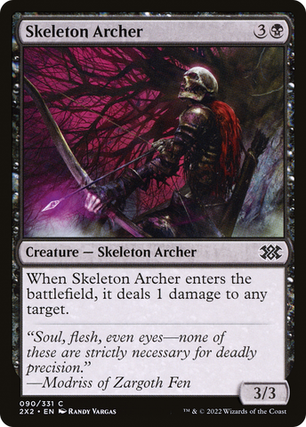 Skeleton Archer (2X2-090)  Foil - Double Masters 2022
