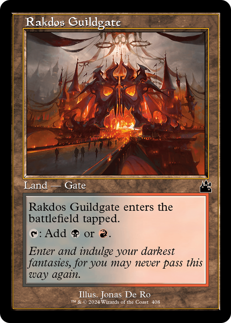 Rakdos Guildgate (Retro Frame) (RVR-408)  Foil - Ravnica Remastered