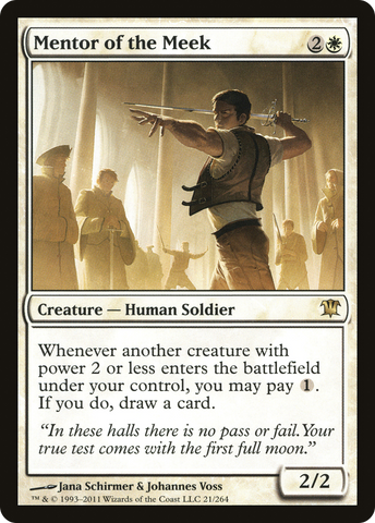 Mentor of the Meek (ISD-021)  Foil - Innistrad