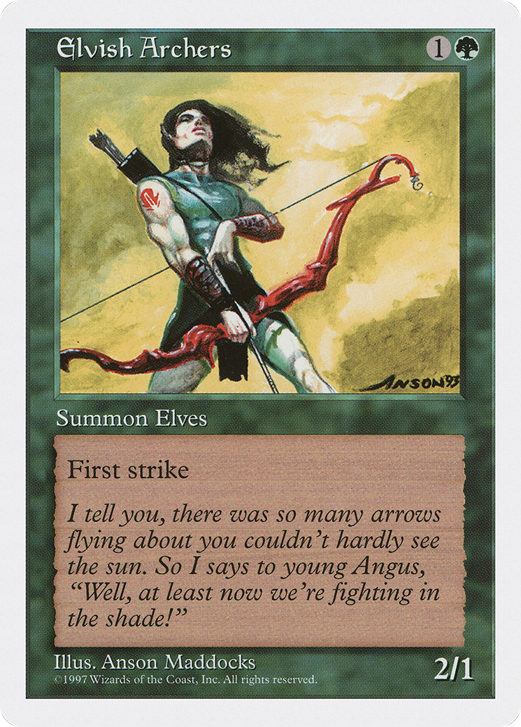 Elvish Archers (5ED-)  - Fifth Edition