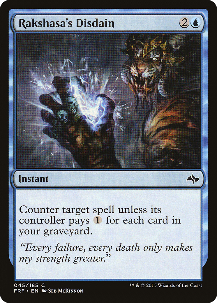 Rakshasa's Disdain (FRF-045)  - Fate Reforged