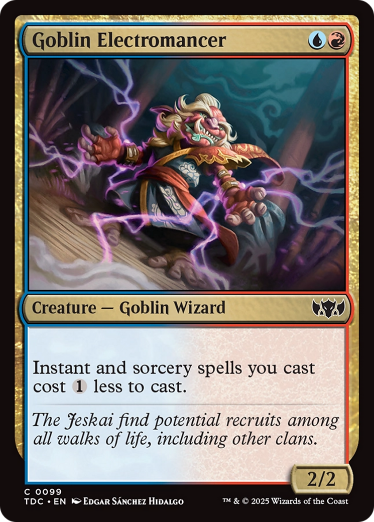 Goblin Electromancer (TDC-099) - Commander: Tarkir: Dragonstorm