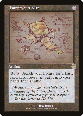 Journeyer's Kite (Schematic) (BRR-088)  - The Brothers' War Retro Artifacts