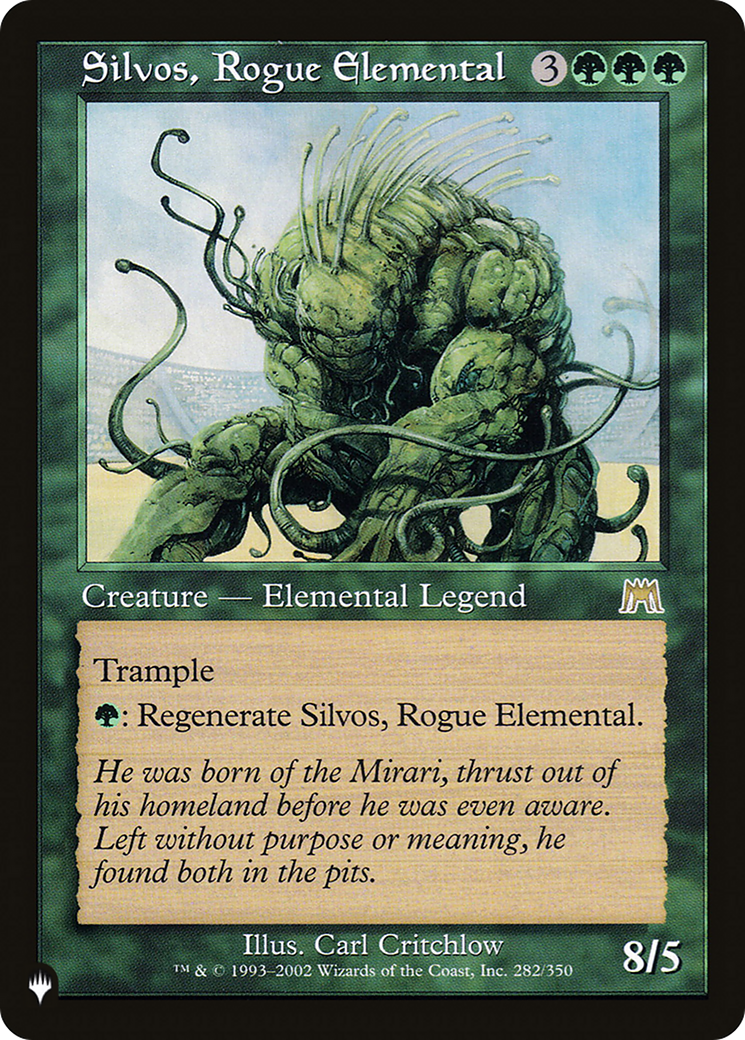 Silvos, Rogue Elemental (LIST-ONS-282)  - The List
