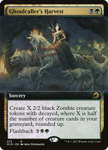 Ghoulcaller's Harvest (Extended Art) (MID-372)  Foil - Innistrad: Midnight Hunt: (Extended Art)