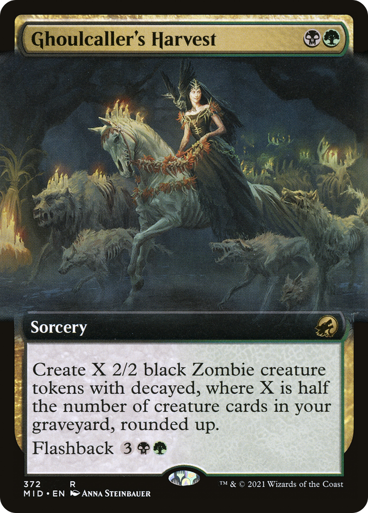Ghoulcaller's Harvest (Extended Art) (MID-372)  - Innistrad: Midnight Hunt: (Extended Art)
