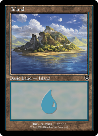 Island (440) (Retro Frame) (CMM-440)  Foil - Commander Masters
