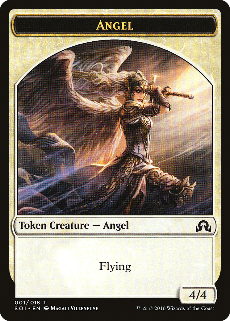 Angel Token (SOI-001)  - Shadows over Innistrad Tokens