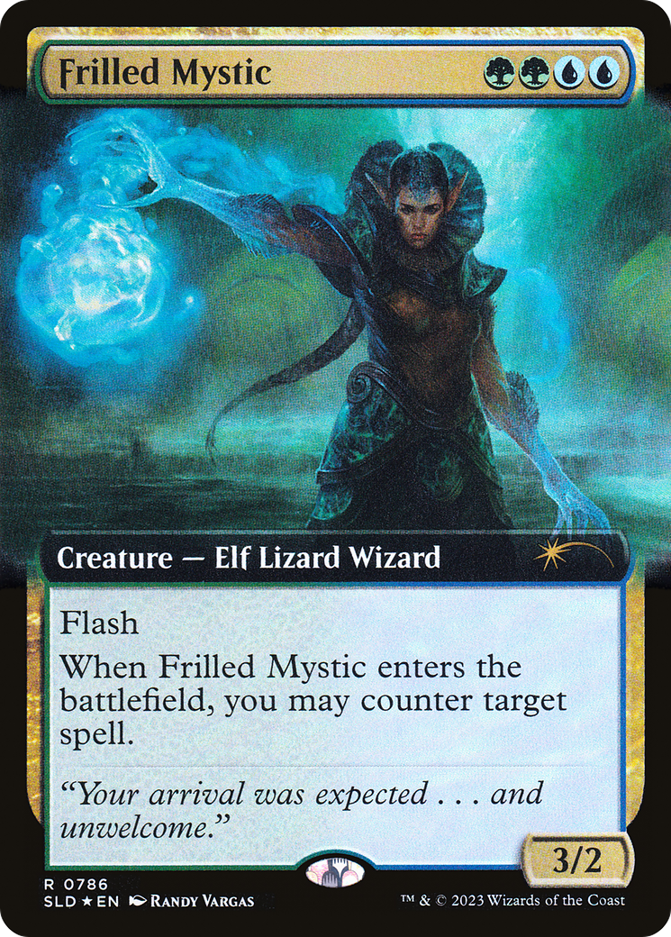 Frilled Mystic (Extended Art) (SLD-786)  Foil - Secret Lair Drop: (Extended Art)