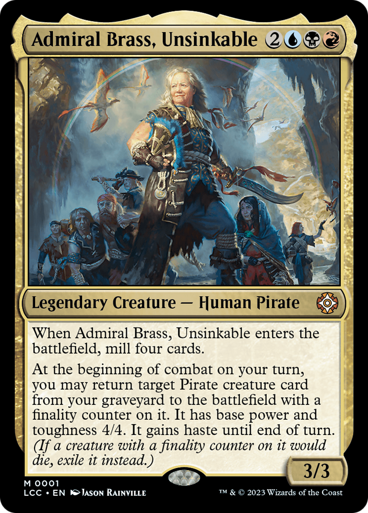 Admiral Brass, Unsinkable (LCC-001)  Foil - The Lost Caverns of Ixalan Commander