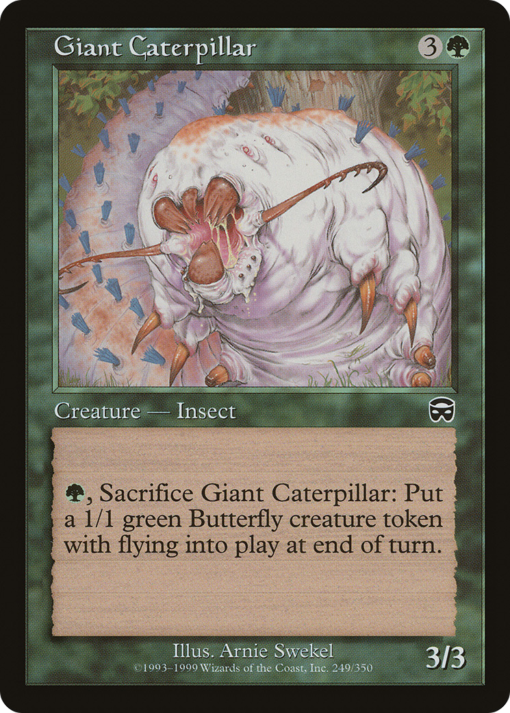 Giant Caterpillar (MMQ-249)  Foil - Mercadian Masques