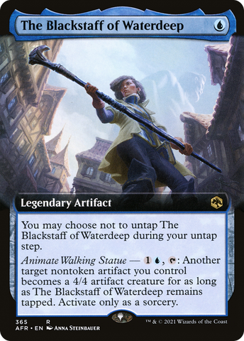 The Blackstaff of Waterdeep (Extended Art) (AFR-365)  Foil - Adventures in the Forgotten Realms: (Extended Art)
