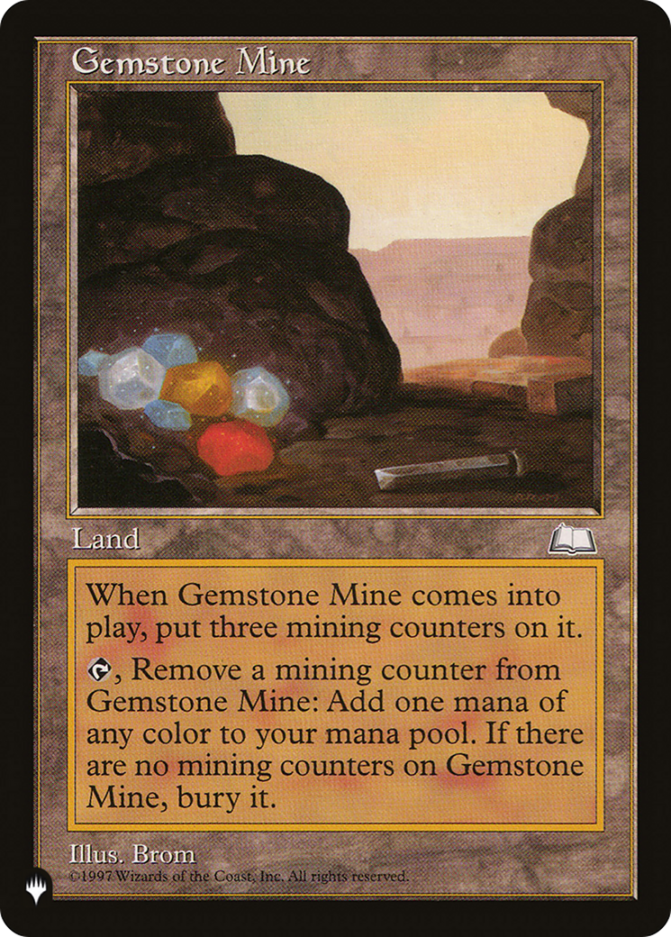 Gemstone Mine (WTH) (LIST-)  - The List