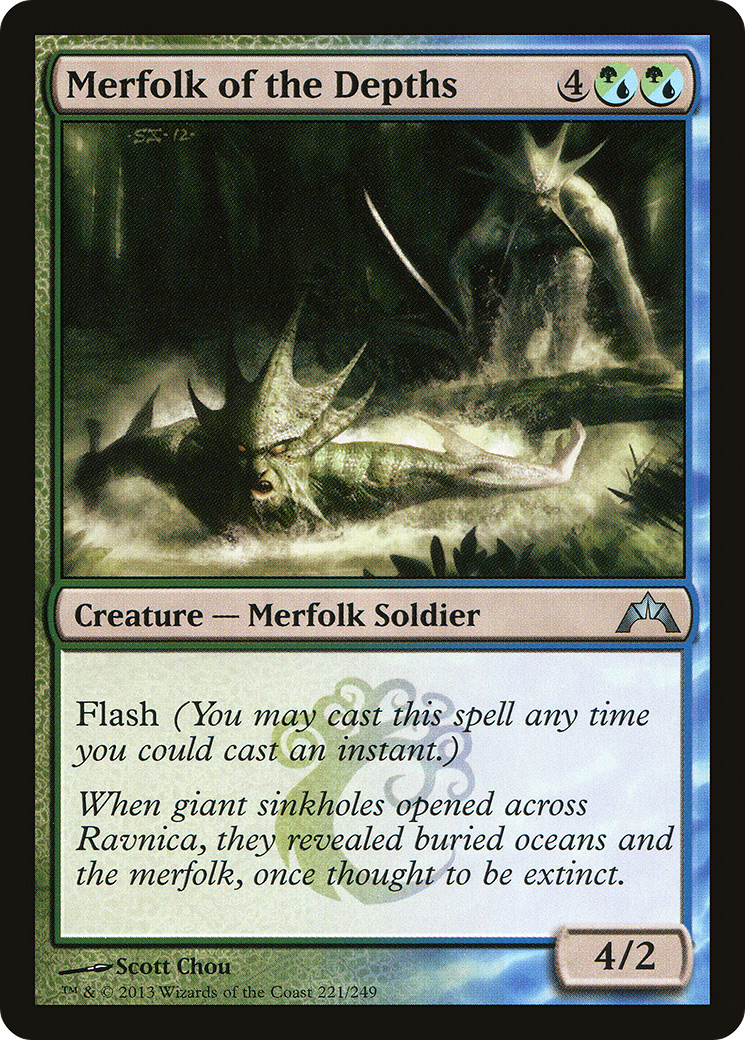 Merfolk of the Depths (GTC-221) - Gatecrash Foil
