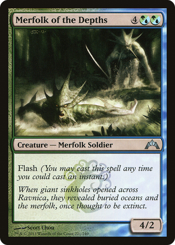 Merfolk of the Depths (GTC-221)  Foil - Gatecrash