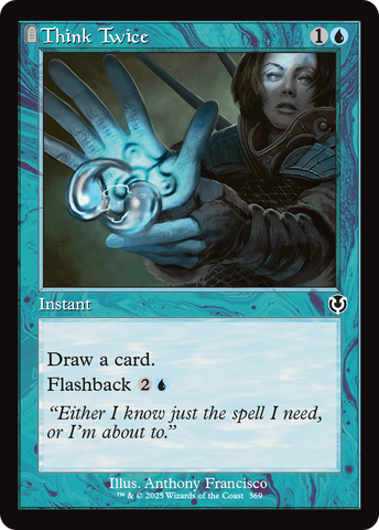 Think Twice (Retro Frame) (INR-369)  - Innistrad Remastered: (tombstone)
