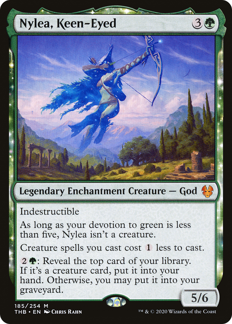 Nylea, Keen-Eyed (THB-185)  - Theros Beyond Death: (enchantment)