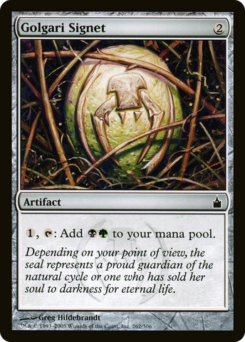Golgari Signet (RAV-262)  Foil - Ravnica: City of Guilds