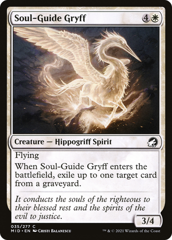Soul-Guide Gryff (MID-035)  - Innistrad: Midnight Hunt