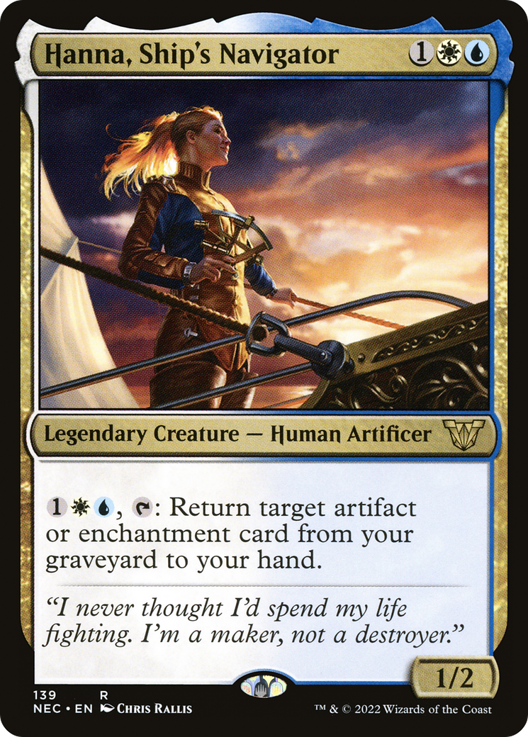 Hanna, Ship's Navigator (NEC-139)  - Neon Dynasty Commander