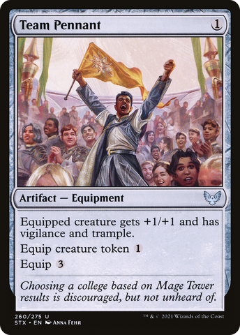 Team Pennant (STX-260)  Foil - Strixhaven: School of Mages