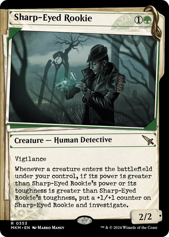 Sharp-Eyed Rookie (Showcase) (MKM-353)  - Murders at Karlov Manor: (Showcase)
