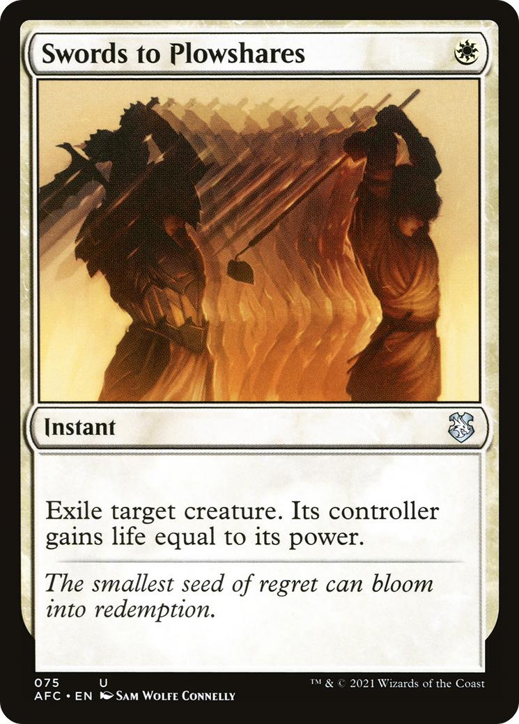 Swords to Plowshares (AFC-075) - Adventures in the Forgotten Realms Commander