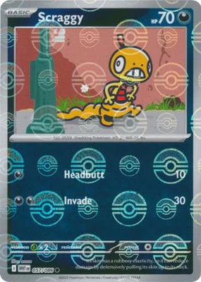 Scraggy (057/086) (Poke Ball Pattern) [Scarlet & Violet: White Flare]