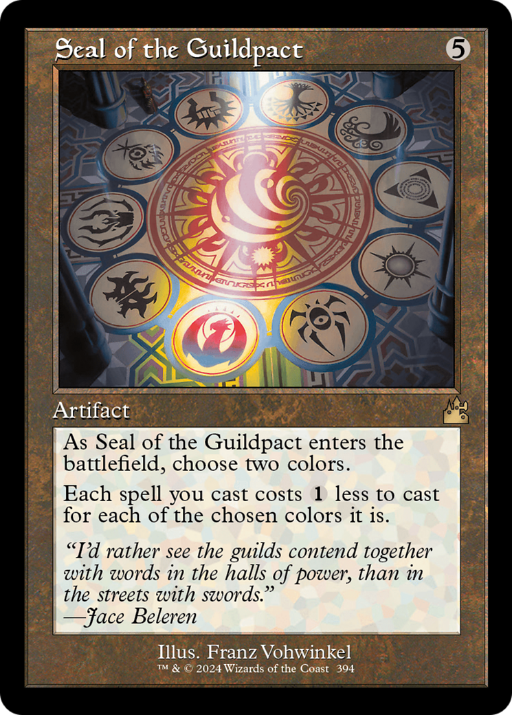 Seal of the Guildpact (Retro Frame) (RVR-394)  Foil - Ravnica Remastered