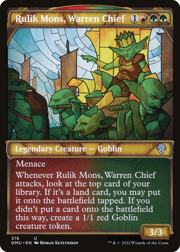 Rulik Mons, Warren Chief (Showcase) (DMU-316)  - Dominaria United: (Showcase)