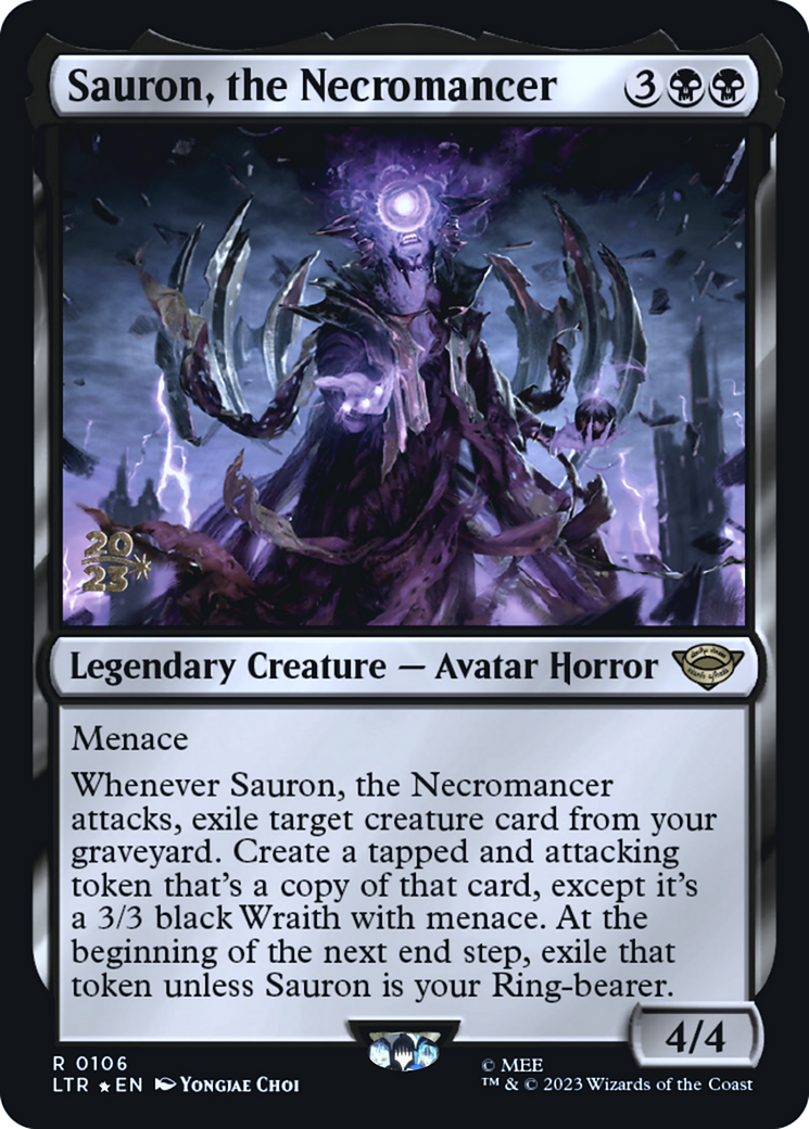 Sauron, the Necromancer (PRE-106)  Foil - Tales of Middle-earth Promos