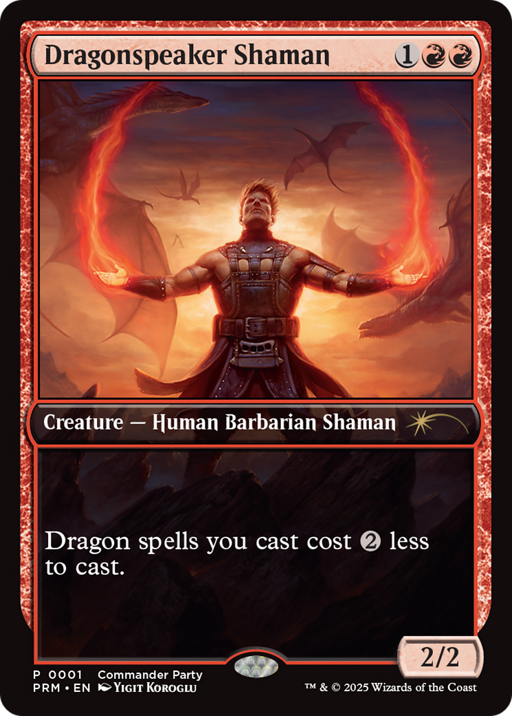 Dragonspeaker Shaman (WPN-001)  Foil - Wizards Play Network 2025