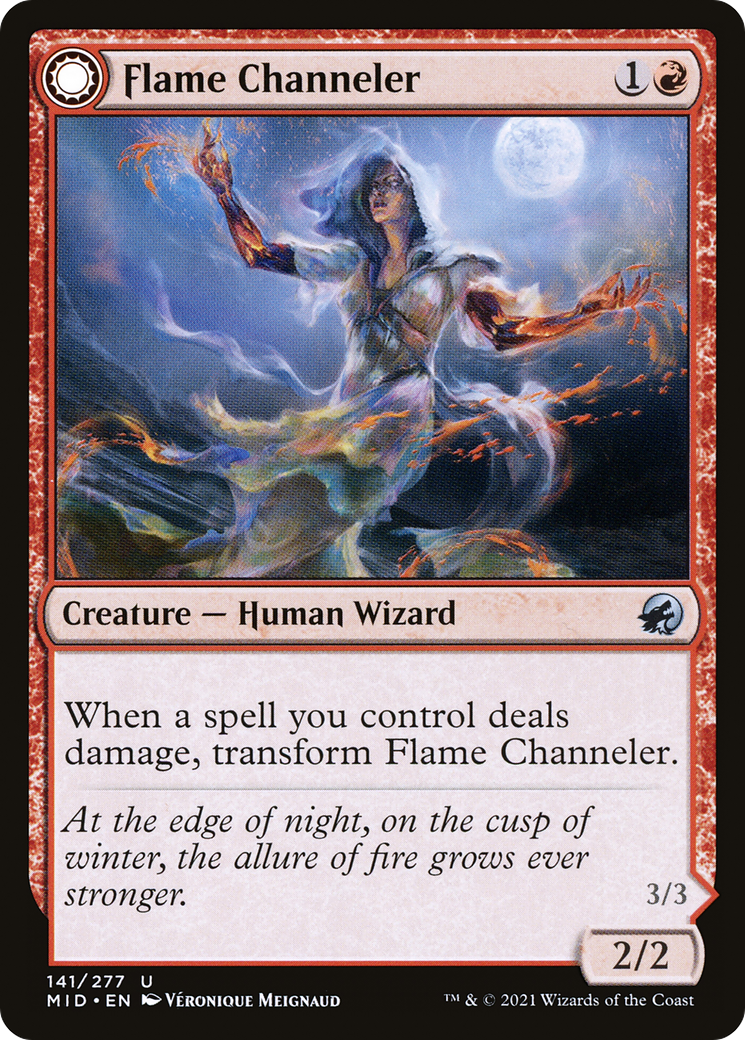 Flame Channeler (MID-141)  - Innistrad: Midnight Hunt: (Double Faced Transform)