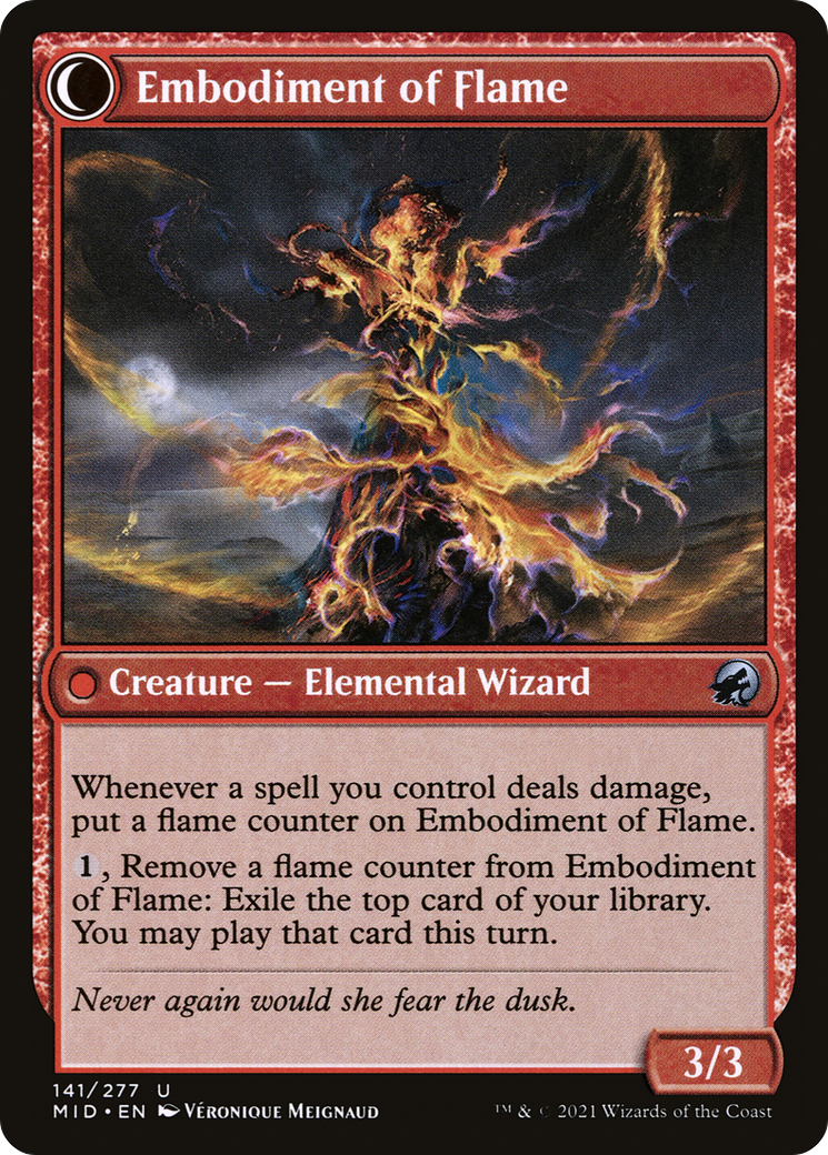 Flame Channeler (MID-141)  - Innistrad: Midnight Hunt: (Double Faced Transform)
