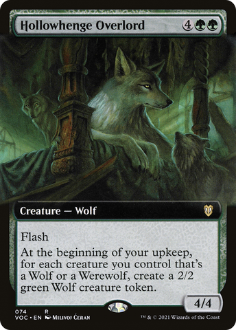Hollowhenge Overlord (Extended Art) (VOC-074)  - Crimson Vow Commander: (Extended Art)